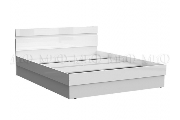 Кровать 1400 Челси Белый глянец, белый