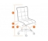 Кресло Zero флок оранжевый