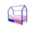 Кровать-домик Svogen с ящиками синий-лаванда