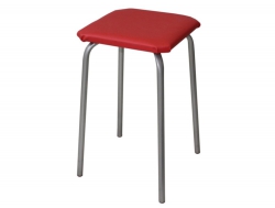 Табурет квадратный ДХ-9 цвет красный