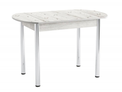 Стол Европейский ЛДСП Хром молокай