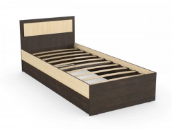 Кровать Дуэт Люкс 900 Венге/Млечный Дуб