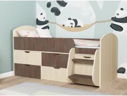 Кровать Малыш-7 Дуб-анкор тёмный