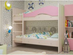 Кровать 2-х ярусная Мая розовая