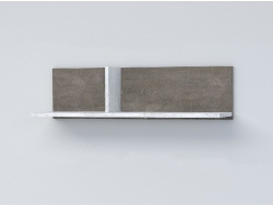Полка навесная Эго Пл-1 бетон светлый/камень темный