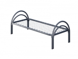 Кровать металлическая одноярусная Полукруглая D32/D32 1900*800 мм