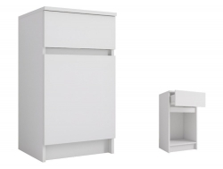Тумба с 1 ящиком Мори МПТ400 белый