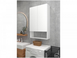 Шкаф навесной для ванной комнаты и туалета MH22 Белый глянец