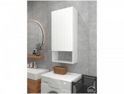 Шкаф навесной для ванной комнаты и туалета MH24 Белый глянец