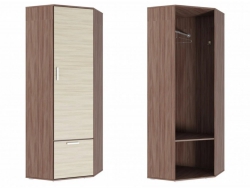 Шкаф угловой Ника ШУ701 Ясень Шимо темный-светлый