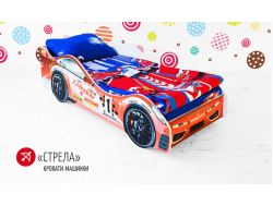 Кровать детская машинка Стрела