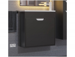 Тумба с раковиной Uperwood Modul матовая черная 60 см
