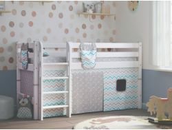 Низкая кровать Соня Вариант 11 с прямой лестницей