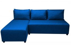Диван угловой синий Виктория Океан